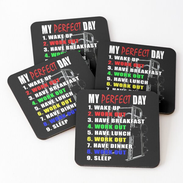 Item preview, My Perfect Day - Work Out designed and sold by TeesForTheWorld.