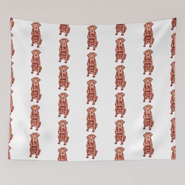 Item preview, Chocolate Labrador Puppy Super cute Painted Design designed and sold by BayRosePets.