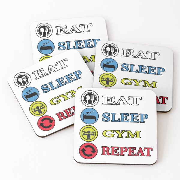 Item preview, EAT SLEEP GYM REPEAT designed and sold by MANIMESH01.
