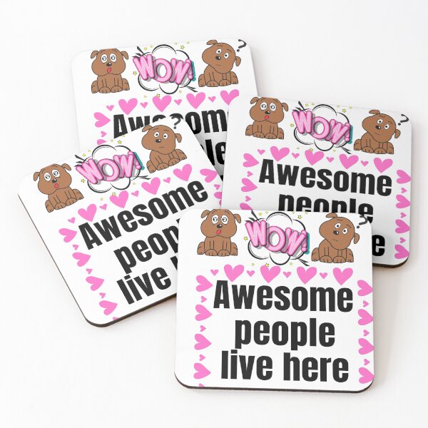 Item preview, Awesome People Live Here designed and sold by LILY ROSE.
