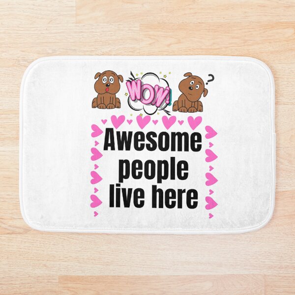 Item preview, Awesome People Live Here designed and sold by LILY ROSE.