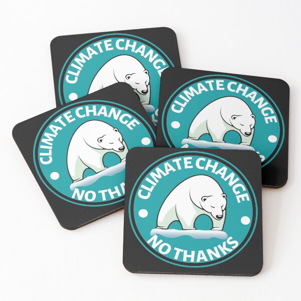 Item preview, Climate Change No Thanks- Save the Polar Bears - Global Warming Gift for Eco Warriors designed and sold by CaitU.