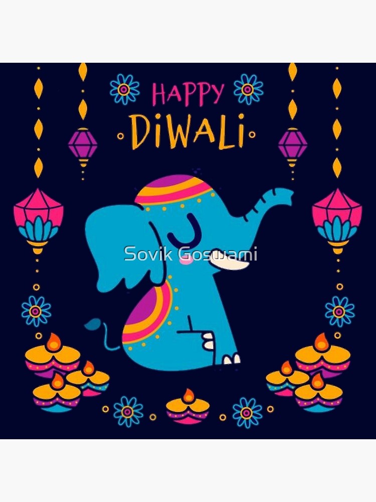 salutations animées de joyeux Diwali