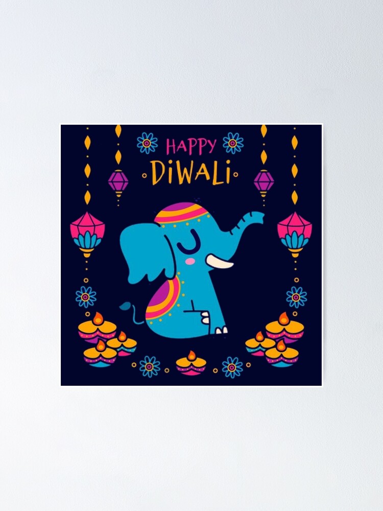 salutations animées de joyeux Diwali