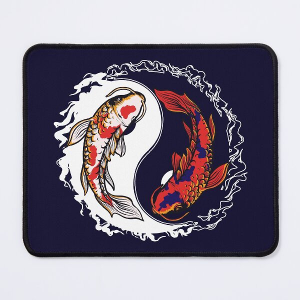 Item preview, Colorful Coi fish Yin Yang Meaning Love designed and sold by urban-color.