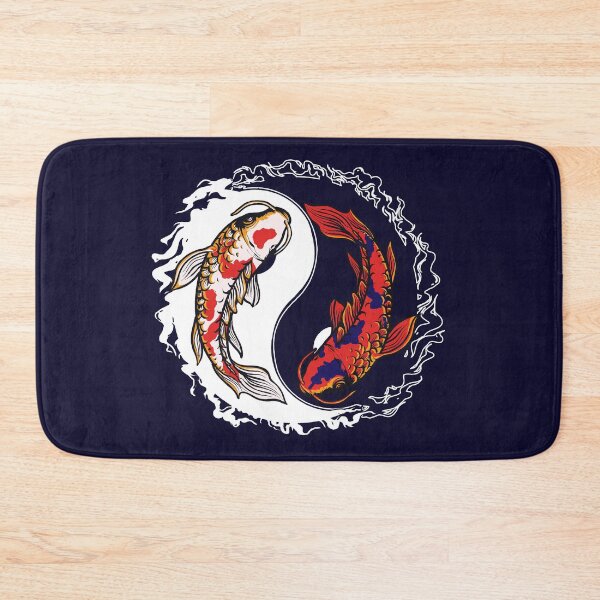 Item preview, Colorful Coi fish Yin Yang Meaning Love designed and sold by urban-color.