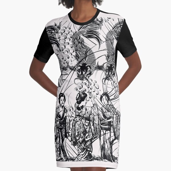 Japanese Geisha-Best gift for Japanese tradition lover Graphic T-Shirt Dress