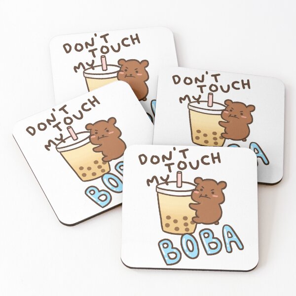 Item preview, Don't Touch My Boba Kawaii Bear Bubble Tea designed and sold by GLwithUs.