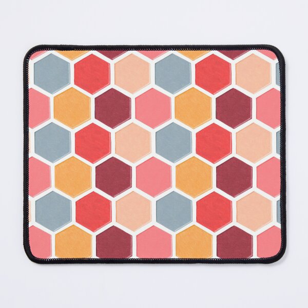 Item preview, Portuguese tiles in red hues and grey pattern designed and sold by EllenLambrichts.