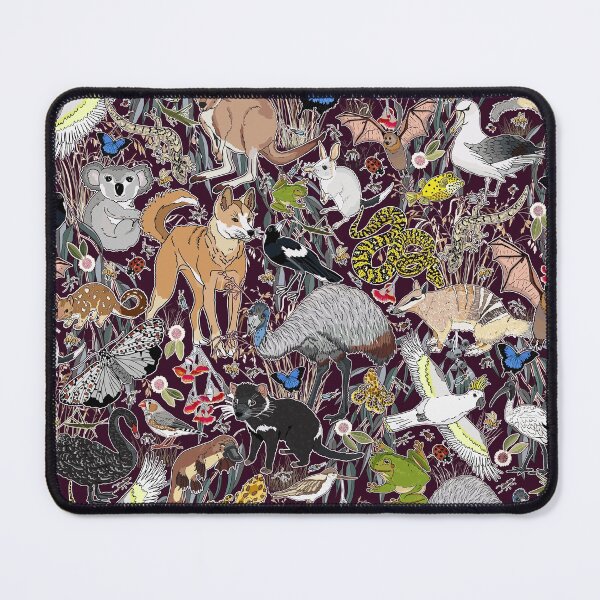 Item preview, Fauna Australiana - aubergine designed and sold by Claire Bowley.