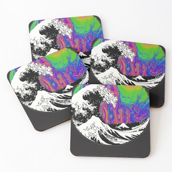 Item preview, Oil Slick Trippy Aesthetic Wave Tapestry Sticker designed and sold by NilsHinrichs.