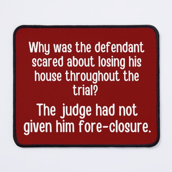 Item preview, Lawyer joke/pun - funny lawyer gift (white/grey) #24 designed and sold by PickaSticka.