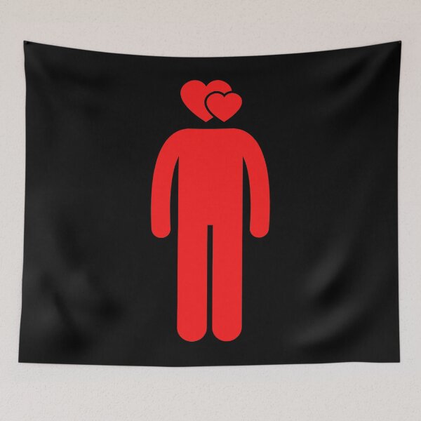 Item preview, Man With Two Hearts In The Head designed and sold by Stickman--.