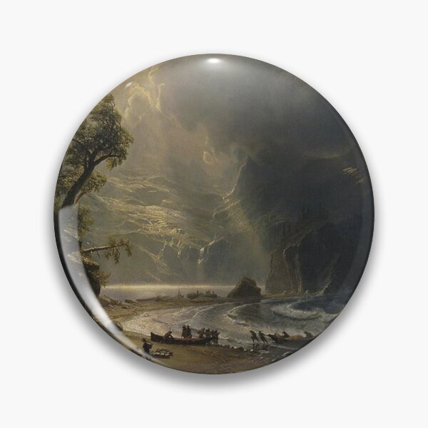 Artikelvorschau, Puget Sound on the Pacific Coast (1870) - Albert Bierstadt entworfen und verkauft von Vintage Designs +.