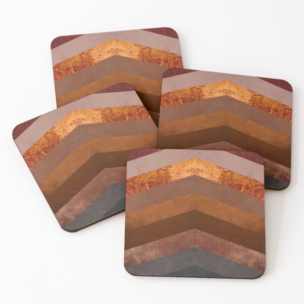 Item preview, Retro brown leather chevron  designed and sold by IONcreatION.