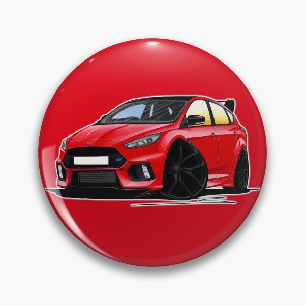 Item preview, Ford Focus (Mk3) RS Limited Edition Red designed and sold by Yeomans Cartoons.