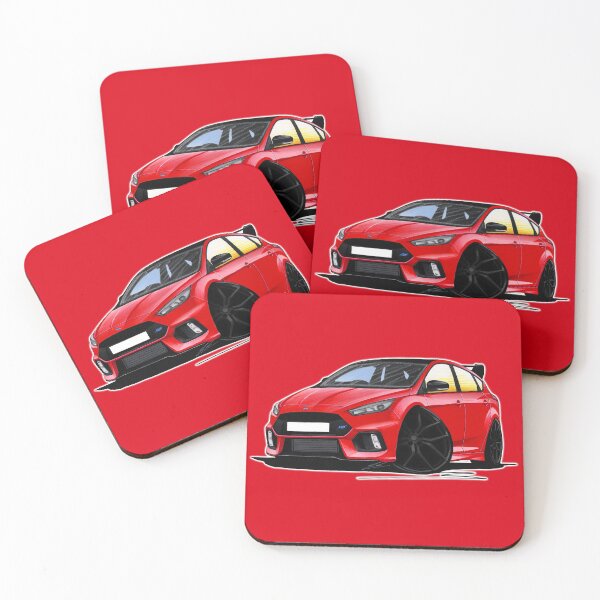 Item preview, Ford Focus (Mk3) RS Limited Edition Red designed and sold by Yeomans Cartoons.
