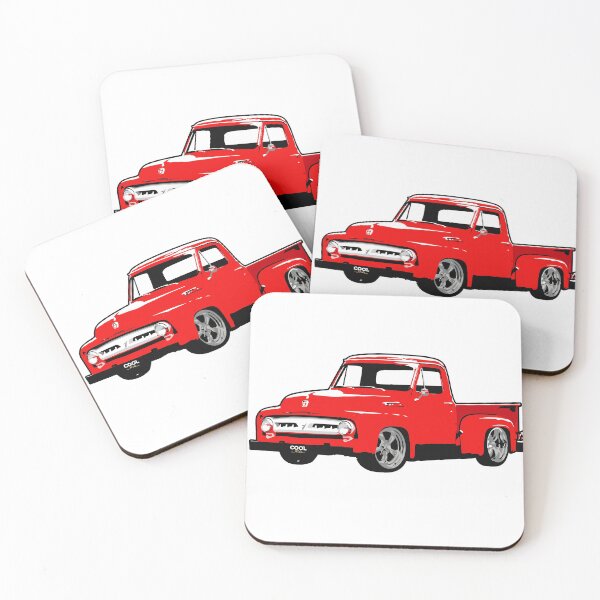 Item preview, Red 50s Custom F Truck designed and sold by CoolRide.