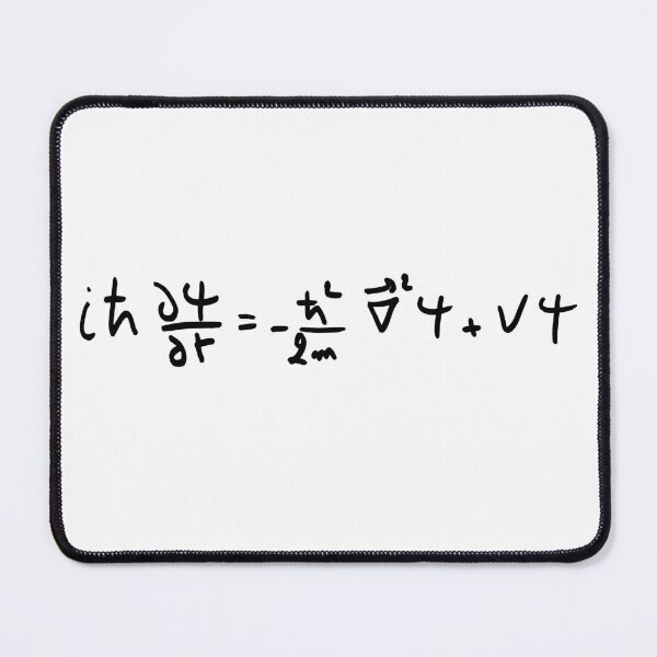 Item preview, Schrodinger equation handwritten, quantum physics basics designed and sold by NoetherSym.