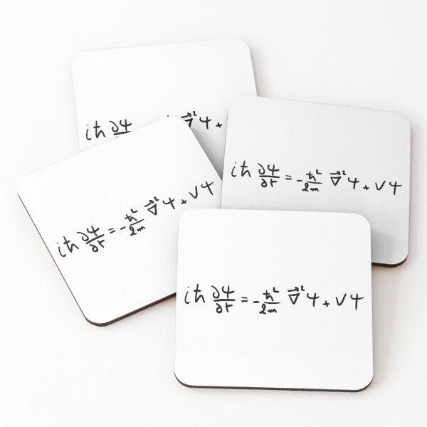 Item preview, Schrodinger equation handwritten, quantum physics basics designed and sold by NoetherSym.