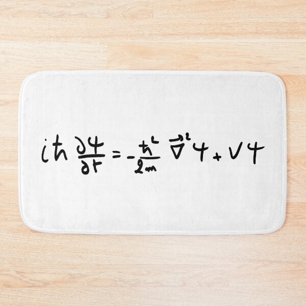 Item preview, Schrodinger equation handwritten, quantum physics basics designed and sold by NoetherSym.