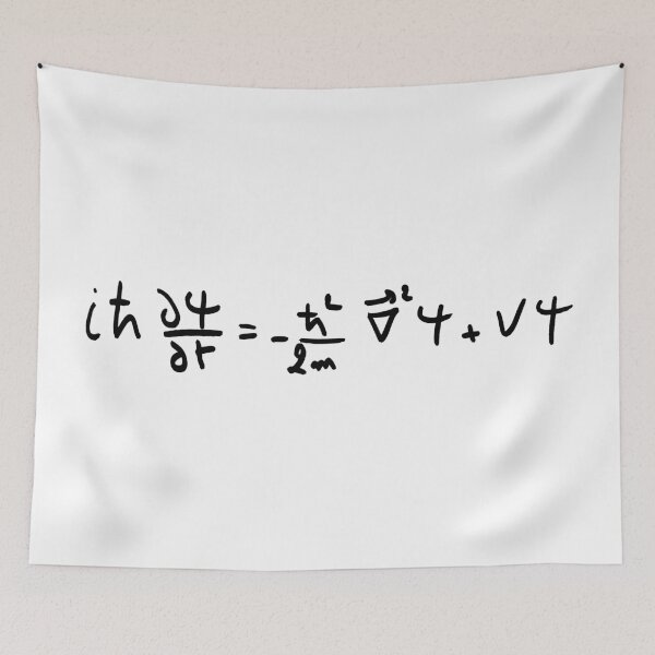 Item preview, Schrodinger equation handwritten, quantum physics basics designed and sold by NoetherSym.