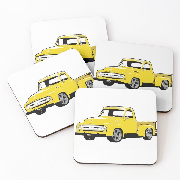 Item preview, Yellow 50s Custom F Truck designed and sold by CoolRide.