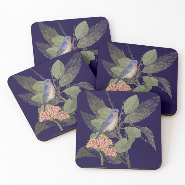 Item preview, William Morris style Vintage Victorian Bluebird for Bird Watchers - Caroline Laursen original designed and sold by Caroline Laursen.