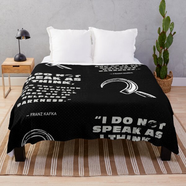 Item preview, Kafka - Dark quote - Darkness - I do not speak as i think designed and sold by Nikkokikko.