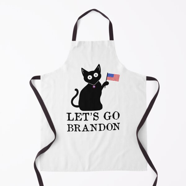 Item preview, lets Go Brandon Meme ,Funny Black Patriote cat & American Flag designed and sold by Red Line.