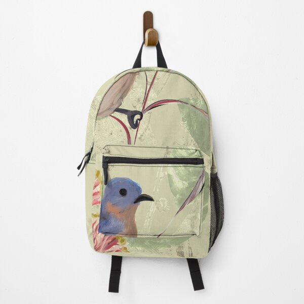 Item preview, William Morris style Vintage Victorian Bluebird for Bird Watchers - Caroline Laursen original designed and sold by Caroline Laursen.