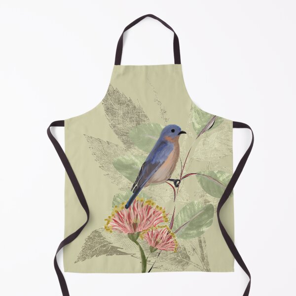 Item preview, William Morris style Vintage Victorian Bluebird for Bird Watchers - Caroline Laursen original designed and sold by Caroline Laursen.