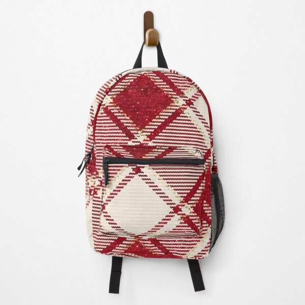 Item preview, Traditional Retro Rustic Red and White Festive Plaid Pattern with Glitters designed and sold by Octavia Soldani.