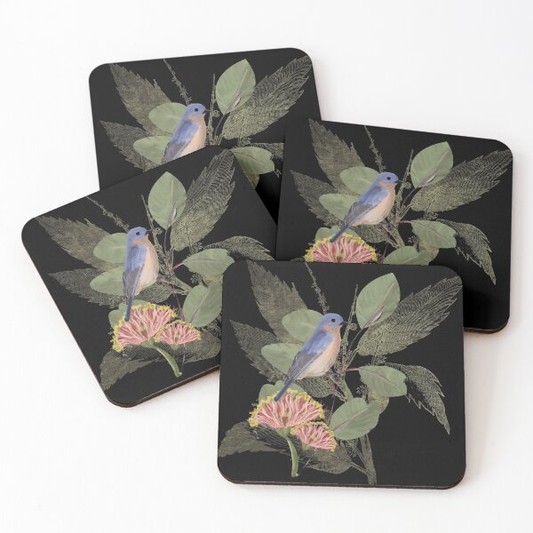 Item preview, William Morris style Vintage Victorian Bluebird for Bird Watchers - Caroline Laursen original designed and sold by Caroline Laursen.