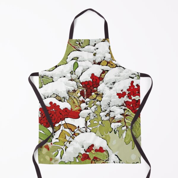 Item preview, Winter Landscape Mountain ash in the snow Сolor print designed and sold by artdragongift 15.