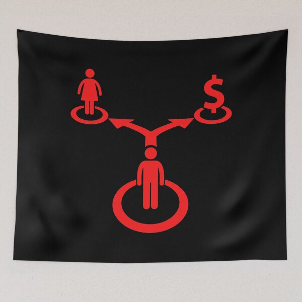 Item preview, Choose Between Love And Money designed and sold by Stickman--.