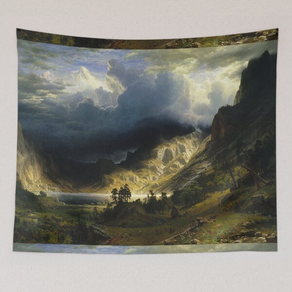 Item preview,  A Storm in the Rocky Mountains Mt Rosalie - Albert Bierstadt designed and sold by Vintage Designs +.