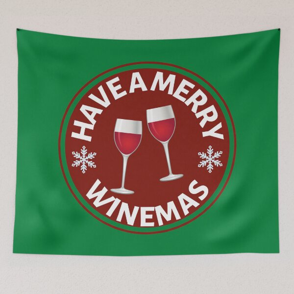 Item preview, Have a Merry Winemas (Red) - Funny Wine Puns - Christmas Gift for Wine Lovers who like alcoholic jokes designed and sold by CaitU.