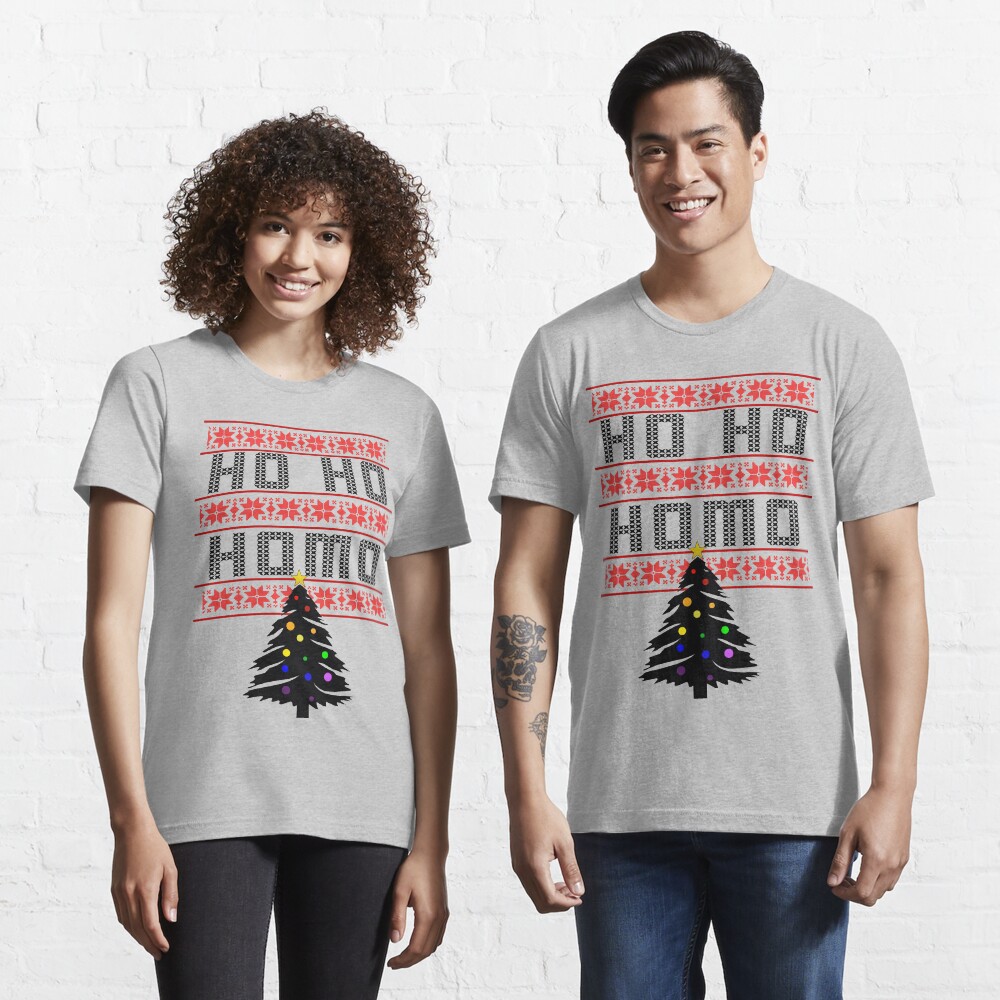 Ho Ho Homo mit Baum Essential T-Shirt