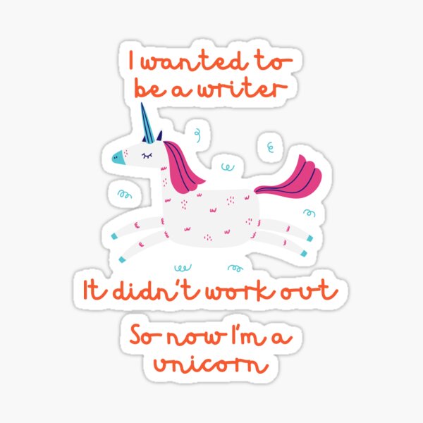 Black Hare Press - Wanted to be a writer Sticker