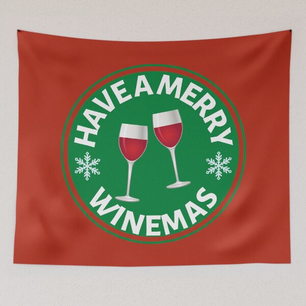Item preview, Have a Merry Winemas (Green) - Funny Wine Puns - Christmas Gift for Wine Lovers who like alcoholic jokes designed and sold by CaitU.