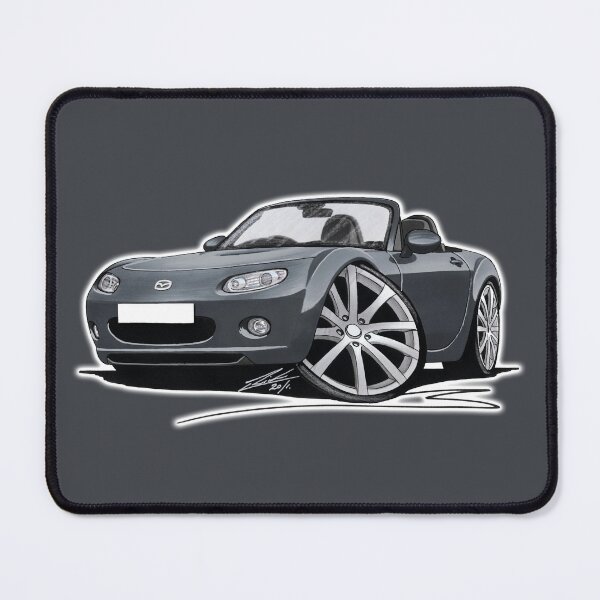 Item preview, Mazda MX5 (Mk3) Grey designed and sold by Yeomans Cartoons.