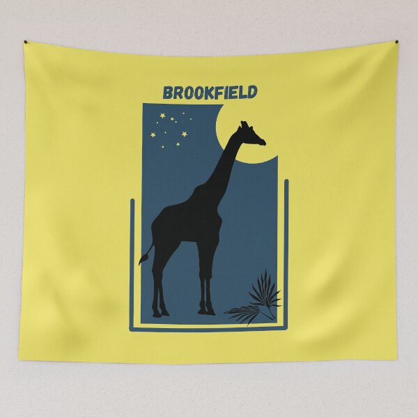 Item preview, Zoo Vintage Style Geometric Modern Poster for the Zoo Destination Brookfield near Chicago in Illinois designed and sold by Vintage-TM.