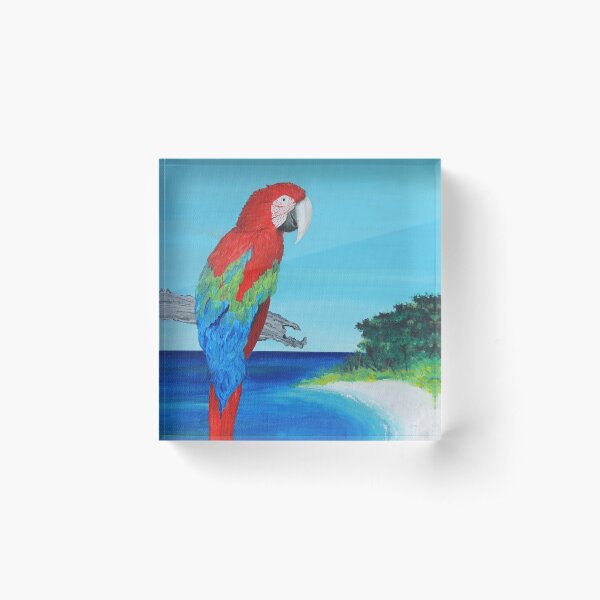 Parrot Bay 2 Acrylic Block