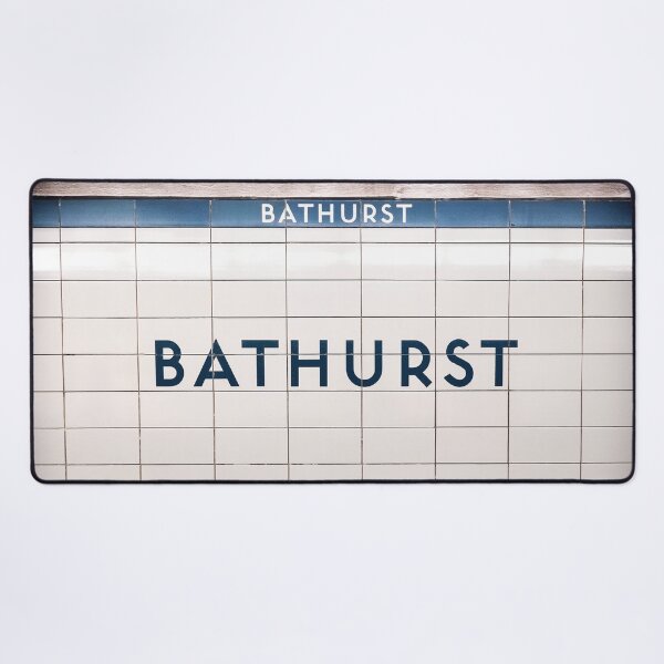Bathurst - Toronto Subway Station Sign Desk Mat