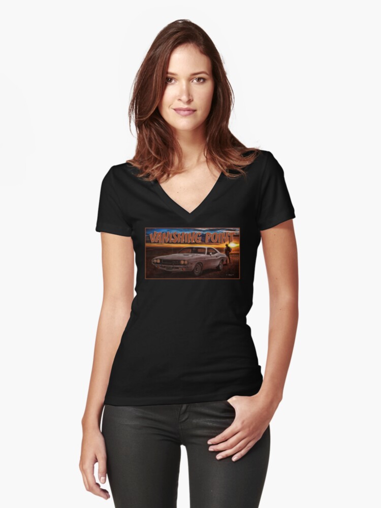 Download "Vanishing Point" Women's Fitted V-Neck T-Shirt by ...