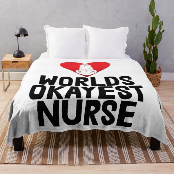 Item preview, Worlds Okayest Nurse black designed and sold by Bendthetrend.