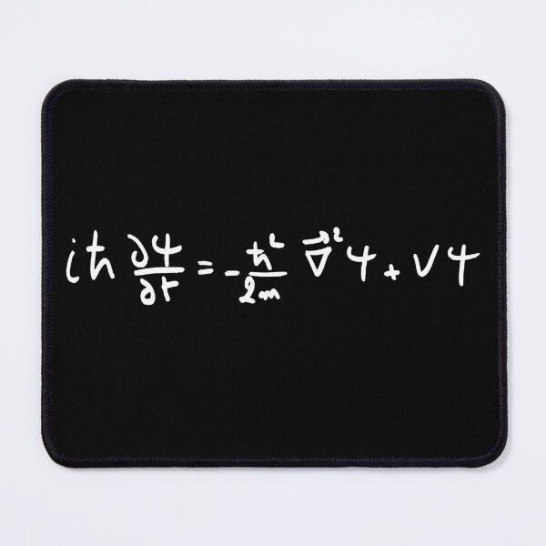 Item preview, Schrodinger equation handwritten, quantum physics basics dark version designed and sold by NoetherSym.