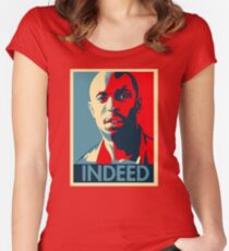Omar The Wire Indeed Women's Fitted Scoop T-Shirt
