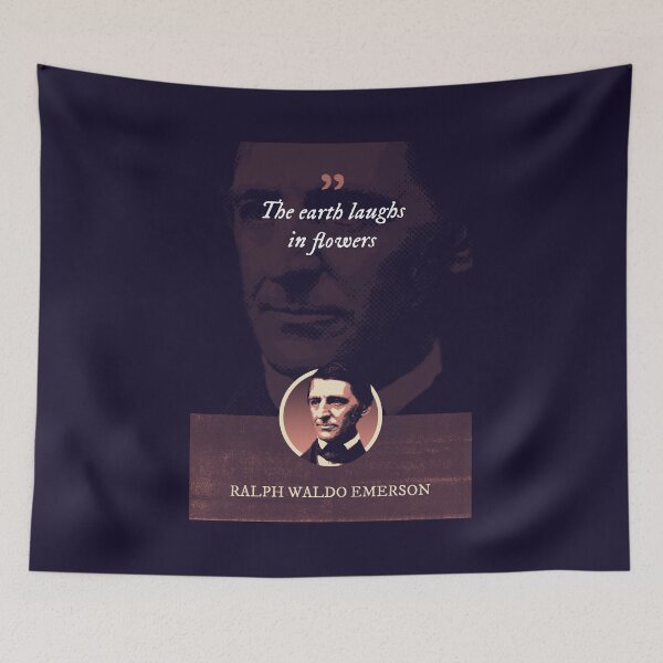 Item preview, Ralph Waldo Emerson - The earth laughs in flowers designed and sold by Syahrasi.
